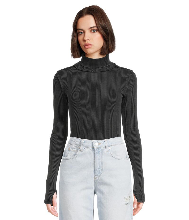 フリーピープル レディース アウター ニット・セーター Free People Brynn Turtle Black ブラック