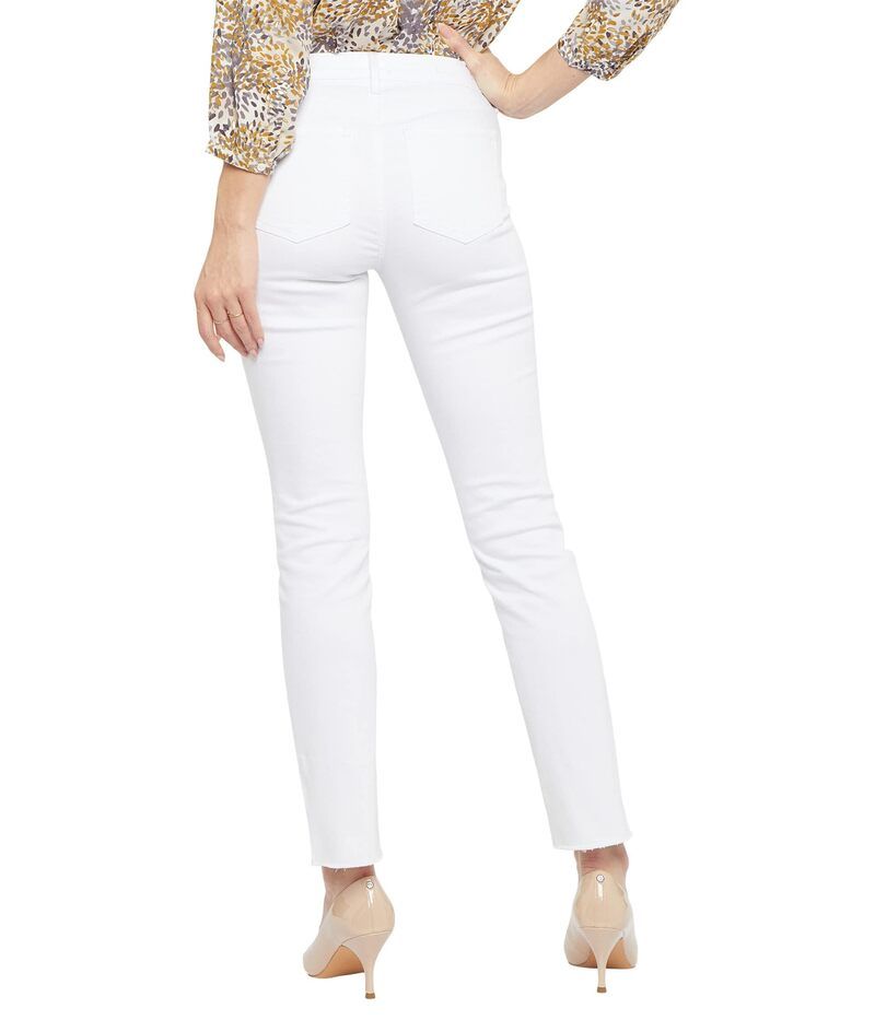 エヌワイディージェイ レディース ボトムス デニムパンツ アンクル NYDJ Sheri Ankle Fray Hem in Optic White ホワイト
