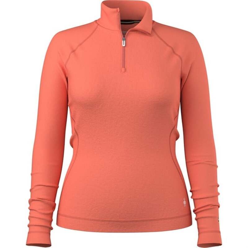 スマートウール レディース トップス シャツ Smartwool Classic Thermal Merino Base Layer 14 Zip Top Womens Coral Reef コーラル