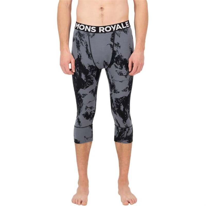 モンスロイヤル メンズ ボトムス カジュアルパンツ レギンス MONS ROYALE Cascade Merino Flex 200 34 Leggings Mens Mtn Pixel Grey グレー