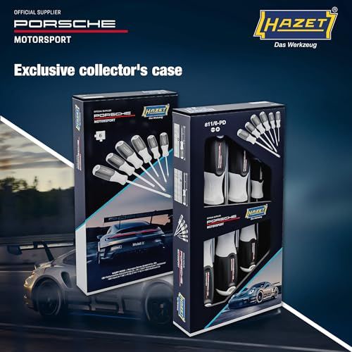 【新品】HAZET(ハゼット) ドライバーセット6本組 プラス・マイナス 3コンポーネントグリップ 整備工具 メンテナンス DIY 作業工具 滑り止め付き 精密作業 人間工学設計 【日本正規輸入品】 811/6-PD 7fc2d826