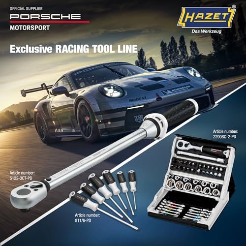 【新品】HAZET(ハゼット) ドライバーセット6本組 プラス・マイナス 3コンポーネントグリップ 整備工具 メンテナンス DIY 作業工具 滑り止め付き 精密作業 人間工学設計 【日本正規輸入品】 811/6-PD 7fc2d826