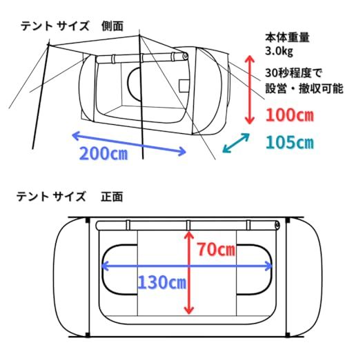 【新品】【Lagurus オリジナルブランド】30秒で設営・撤去可能な防災用・アウトドア用2wayマルチテント「Freely Revolution2」UV Protection model 防災 防水 耐水 テント 災害用 アウトドア用 避難 9b9d5a1a