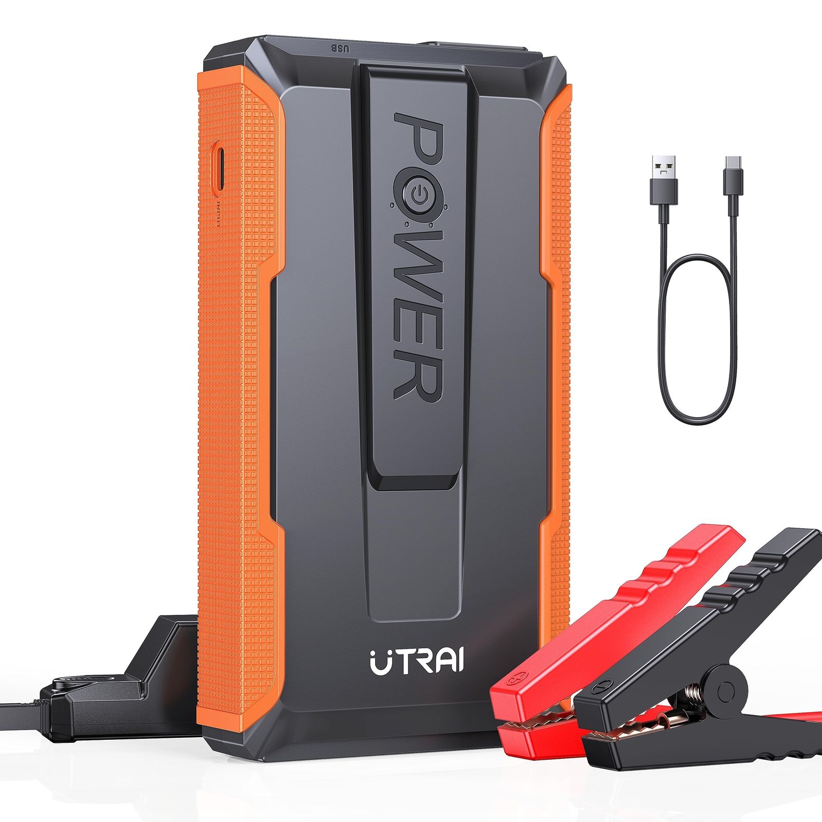 【新品】UTRAI ジャンプスターター 12V車用 エンジンスターター 車緊急始動 2000Aピーク電流 6.5Lまでのガソリン車 5.5Lまでのディーゼル車対応 機能 LEDライト搭載 PSE認証済み 0a73334e