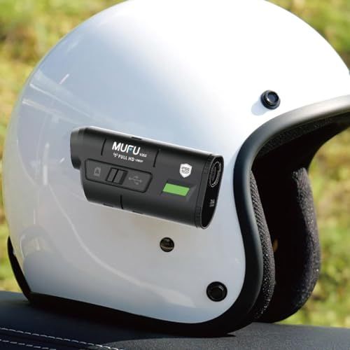 【新品】マックスウィン(Maxwin) ドライブレコーダー バイク用 2カメラ 前後同時録画 ヘルメット装着 自転車 WiFi 200万画素 フルHD IP66 3100mAh Gセンサー MF-BDVR001 fcba346a