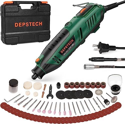 【新品】DEPSTECH ミニルーター 40000RPM高速回転 128点アクセサリー 電動リューター 6段変速 ハンドルーター シールドアタッチメント フレキシブルシャフト 木工/彫刻/穴あけ/研磨/切断/切削/つや出し/マニキュア/汚れ落 a9aeaa5a