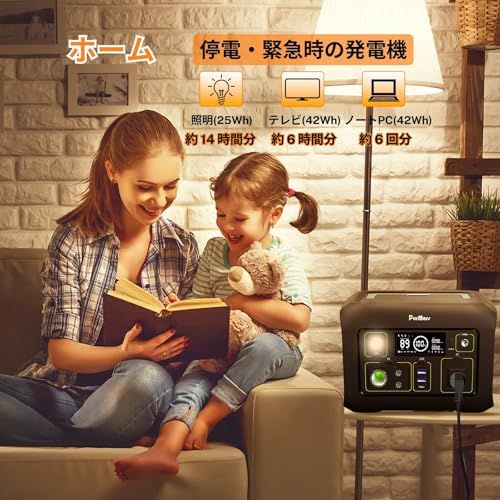 【新品】ポータブル電源 300 w (500 w ピーク)、288Wh (90,000mAh) ソーラー発電機 110 v 純正正弦波 AC コンセント、Lifepo4 バッテリ ポータブル電源銀行アウトドア キャンプ、旅行、緊急用 66215998