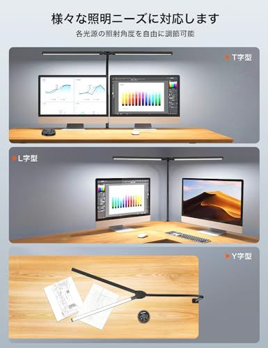 【新品】デスクライト LED 「無線リモコン・ダブル光源・幅800mm・24W・2000Lx」 5段階調光調色 電気スタンド クランプ「PSE認証済」 幅広 スタンドライト 多角度調節 卓上ライト 目に優しい 読書/勉強/仕事 ブラック BN 851b3ab2 【新品】デスクライト LED 「無線リモコン・ダブル光源・幅800mm・24W・2000Lx」 5段階調光調色 電気スタンド クランプ「PSE認証済」 幅広 スタンドライト 多角度調節 卓上ライト 目に優しい 読書/勉強/仕事 ブラック BN 851b3ab2
