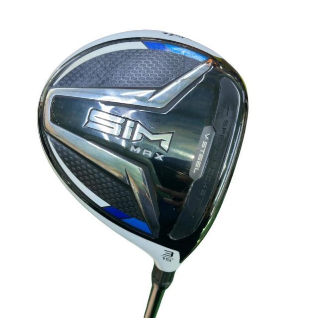 【中古】 テーラーメイド SIM MAX 3W フェアウェイウッド FW Diamana ZF60 (フレックスS) メンズ 男性用 右利き 右用 Cランク ゴルフクラブ