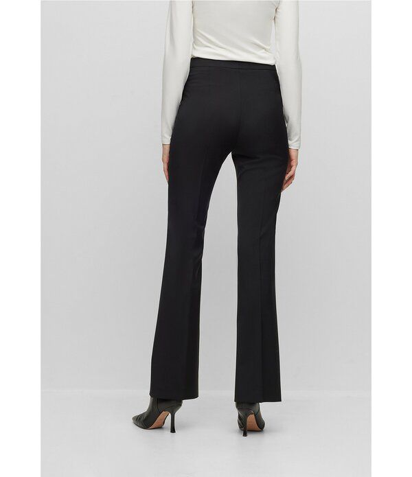 ヒューゴボス レディース ボトムス カジュアルパンツ ブーツカット ウール ブーツ BOSS by Hugo Boss Tuleah Virgin Wool Bootcut Coordinating Pant Black ブラック