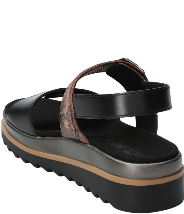 メフィスト レディース シューズ サンダル レザー Mephisto Dakota Slingback Snakembossed Leather Sandals BlackSnakeskin ブラック メフィスト レディース シューズ サンダル レザー Mephisto Dakota Slingback Snakembossed Leather Sandals BlackSnakeskin ブラック