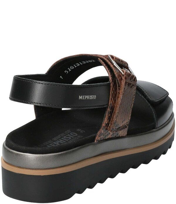 メフィスト レディース シューズ サンダル レザー Mephisto Dakota Slingback Snakembossed Leather Sandals BlackSnakeskin ブラック メフィスト レディース シューズ サンダル レザー Mephisto Dakota Slingback Snakembossed Leather Sandals BlackSnakeskin ブラック