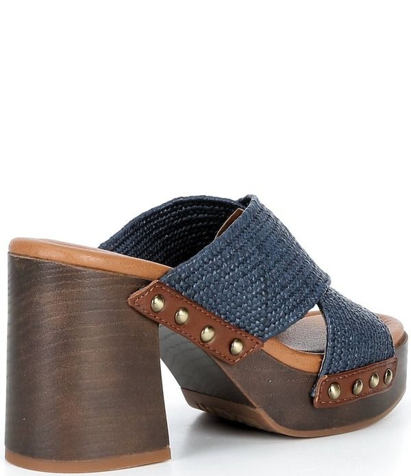 ラッキーブランド レディース シューズ サンダル ヒール Lucky Brand Casyna Crosstrap Studded Heel Slide Sandals Navy ネイビー ラッキーブランド レディース シューズ サンダル ヒール Lucky Brand Casyna Crosstrap Studded Heel Slide Sandals Navy ネイビー