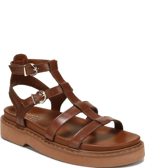 ナチュライザー レディース シューズ サンダル プラットフォーム レザー Naturalizer Lexie Leather Platform Gladiator Sandals Caramel