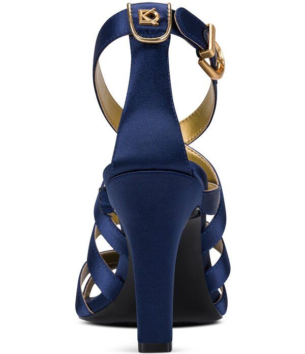 ダナキャラン レディース シューズ サンダル ラップワンピース サテン アンクル Donna Karan Briarrose Satin Stappy Ankle Wrap Dressandals Nightfall