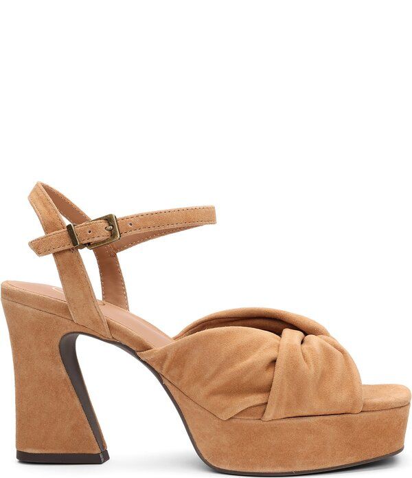 アッシュ レディース シューズ サンダル プラットフォーム スエード アンクル ヒール ASH Opusuede Ankle Strap Higheel Dress Platform Sandals Moka Mou アッシュ レディース シューズ サンダル プラットフォーム スエード アンクル ヒール ASH Opusuede Ankle Strap Higheel Dress Platform Sandals Moka Mou