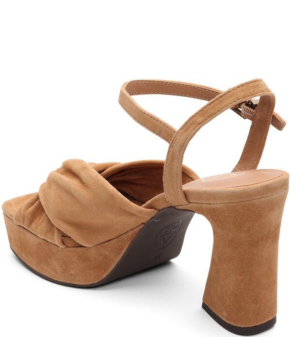 アッシュ レディース シューズ サンダル プラットフォーム スエード アンクル ヒール ASH Opusuede Ankle Strap Higheel Dress Platform Sandals Moka Mou アッシュ レディース シューズ サンダル プラットフォーム スエード アンクル ヒール ASH Opusuede Ankle Strap Higheel Dress Platform Sandals Moka Mou