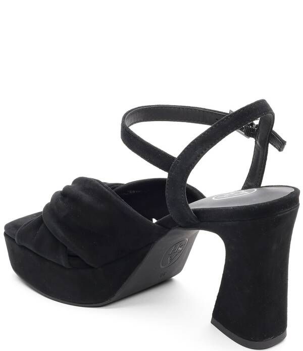 アッシュ レディース シューズ サンダル プラットフォーム スエード アンクル ヒール ASH Opusuede Ankle Strap Higheel Dress Platform Sandals Black ブラック