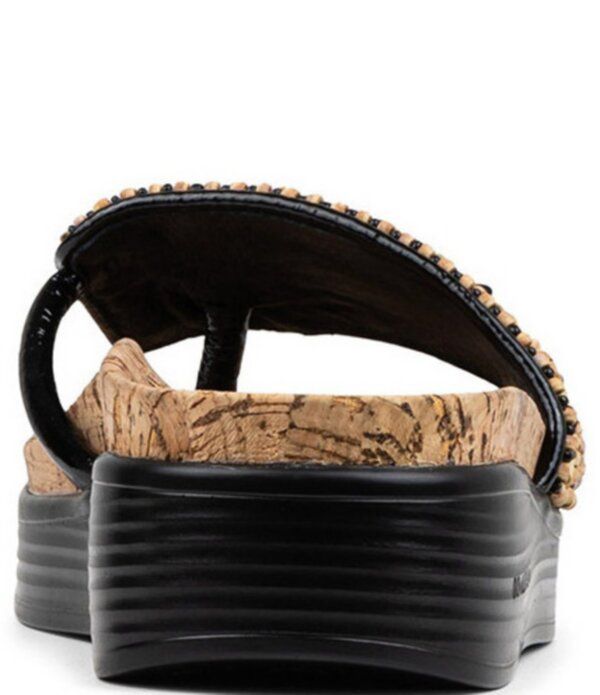 ドナルドプリネール レディース シューズ サンダル スパンコール レザー Donald Pliner Fifi Beaded Sequined Leather Cork Wedge Thong Sandals BlackNatural ブラック ドナルドプリネール レディース シューズ サンダル スパンコール レザー Donald Pliner Fifi Beaded Sequined Leather Cork Wedge Thong Sandals BlackNatural ブラック
