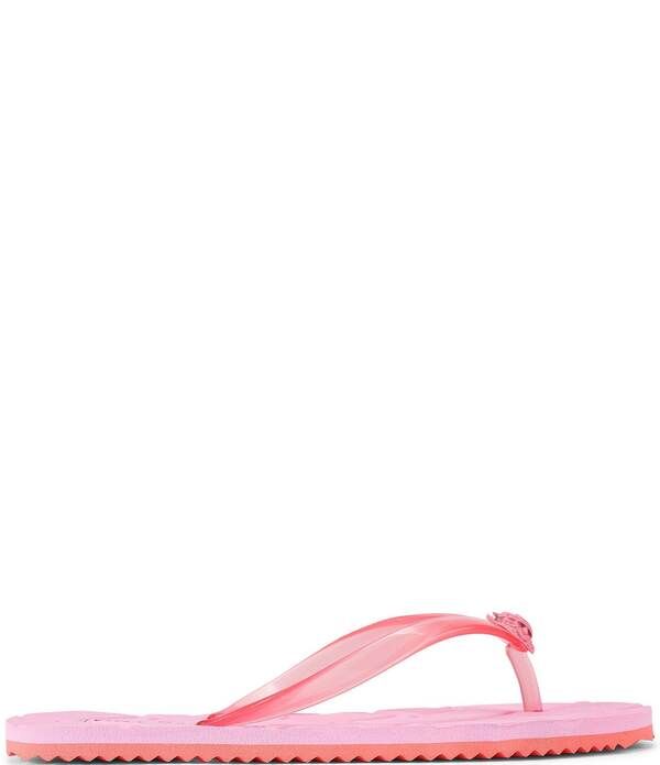カートジェイガーロンドン レディース シューズ サンダル ロゴ Kurt Geiger London Kensington Q Logo Pool Flip Flops Pink ピンク