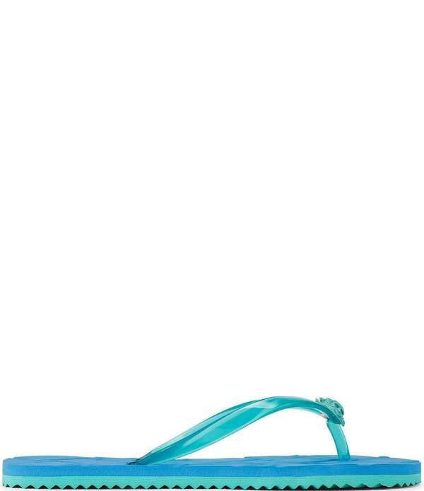 カートジェイガーロンドン レディース シューズ サンダル ロゴ Kurt Geiger London Kensington Q Logo Pool Flip Flops Blue ブルー