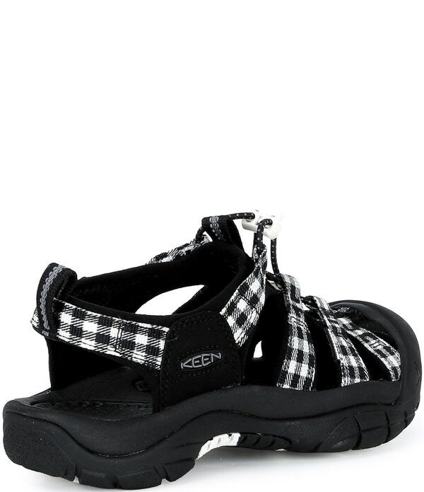キーン レディース シューズ サンダル ギンガムチェック プリント レース ギンガム Keen Womens Newport H2 Gingham Print Bungee Lace Outdoor Sandals BlackGingham ブラック