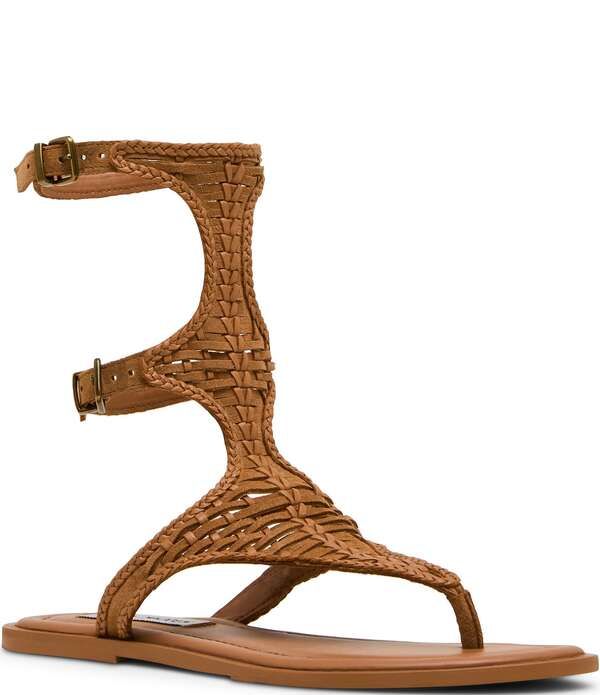 スティーブ マデン レディース シューズ サンダル スエード Steve Madden Bayley Suede Thongladiator Sandals Cognac