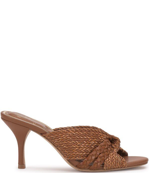 ヴィンスカムート レディース シューズ サンダル ヒール Vince Camuto Pheya Knotted Higheel Slide Sandals Golden Walnut