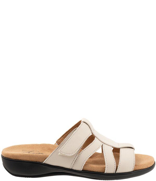 トロッターズ レディース シューズ サンダル レザー Trotters Ramona Leather Slide Sandals Ivory アイボリー