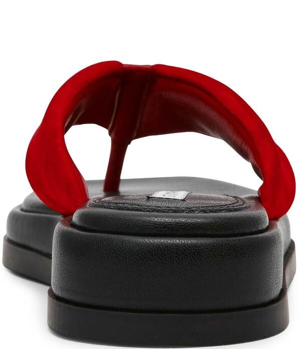 スティーブ マデン レディース シューズ サンダル プラットフォーム スエード Steve Madden Bella Suede Platform Flip Flops Red レッド