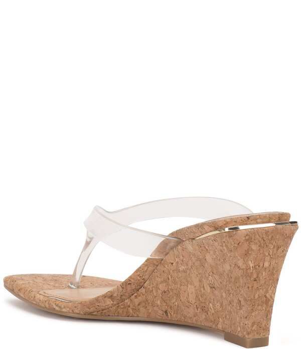 ヴィンスカムート レディース シューズ サンダル Vince Camuto Cianna Clear Cork Wedge Thong Sandals Clear ヴィンスカムート レディース シューズ サンダル Vince Camuto Cianna Clear Cork Wedge Thong Sandals Clear