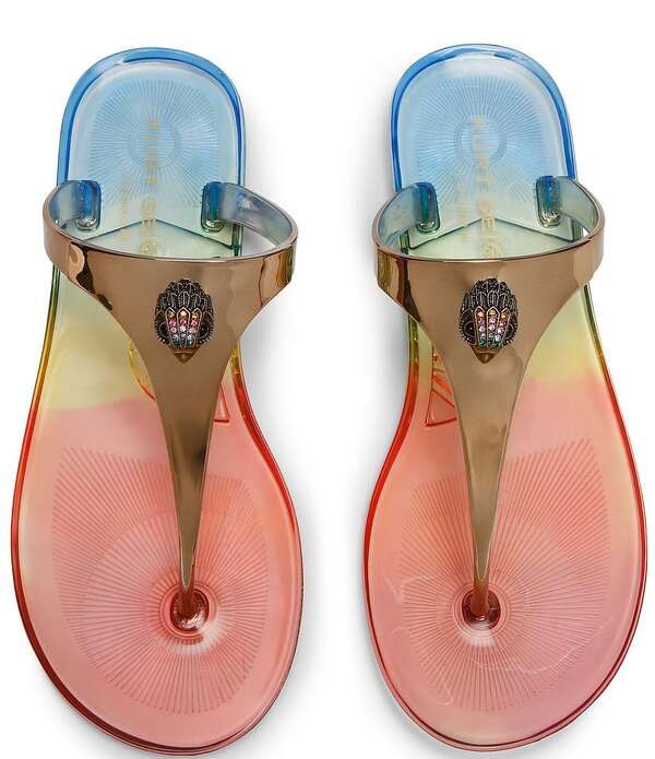 カートジェイガーロンドン レディース シューズ サンダル ロゴ Kurt Geiger London Maddison TBar Jelly Logornament Sandals Combo