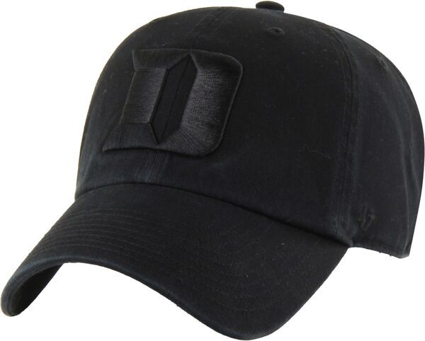 フォーティーセブン メンズ アクセサリー 帽子 47 Adult Duke Blue Devils Black Tonal Clean Up Adjustable Hat NoColor ブラック