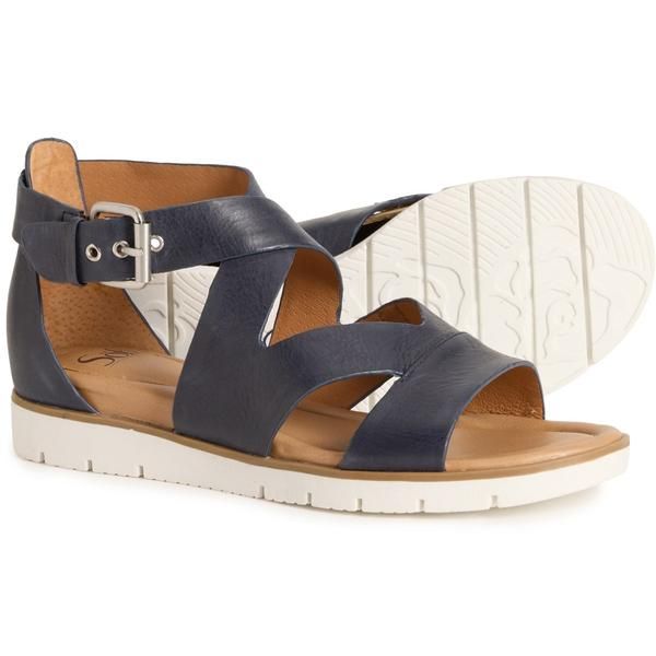 ソフト レディース シューズ サンダル レザー Sofft Mirabelle Sandals Leather For Women Navy ネイビー