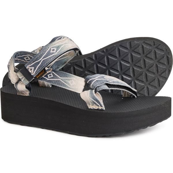 テバ レディース シューズ サンダル キャップ ケープ Teva Flatform Universal Sunscape Sandals For Women Waterless Black Cream クリーム