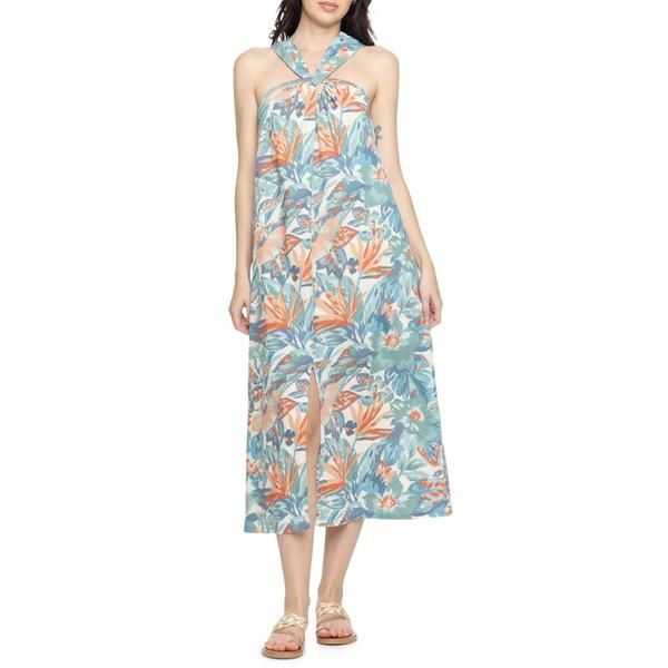 ファレティ レディース トップス ワンピース ノースリーブ コットン Faherty Bay Twist Dress Organicotton Sleeveless Paradise Blossom Floral