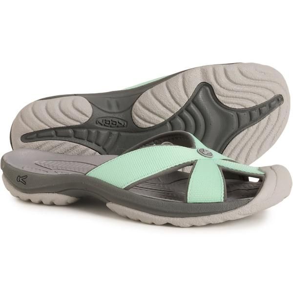 キーン レディース シューズ サンダル Keen Bali TG Slide Sandals For Women LichenSteel Grey グレー