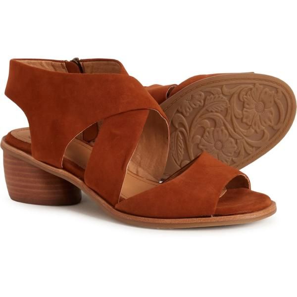 ソフト レディース シューズ サンダル スエード ヒール Sofft Camille Heeled Sandals Suede For Women Brown ブラウン