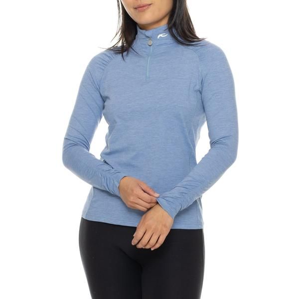 ケージェイユーエス レディース トップス シャツ KJUS Nora Cooling Shirt UPF 50 Zip Neck Long Sleeve Santorini