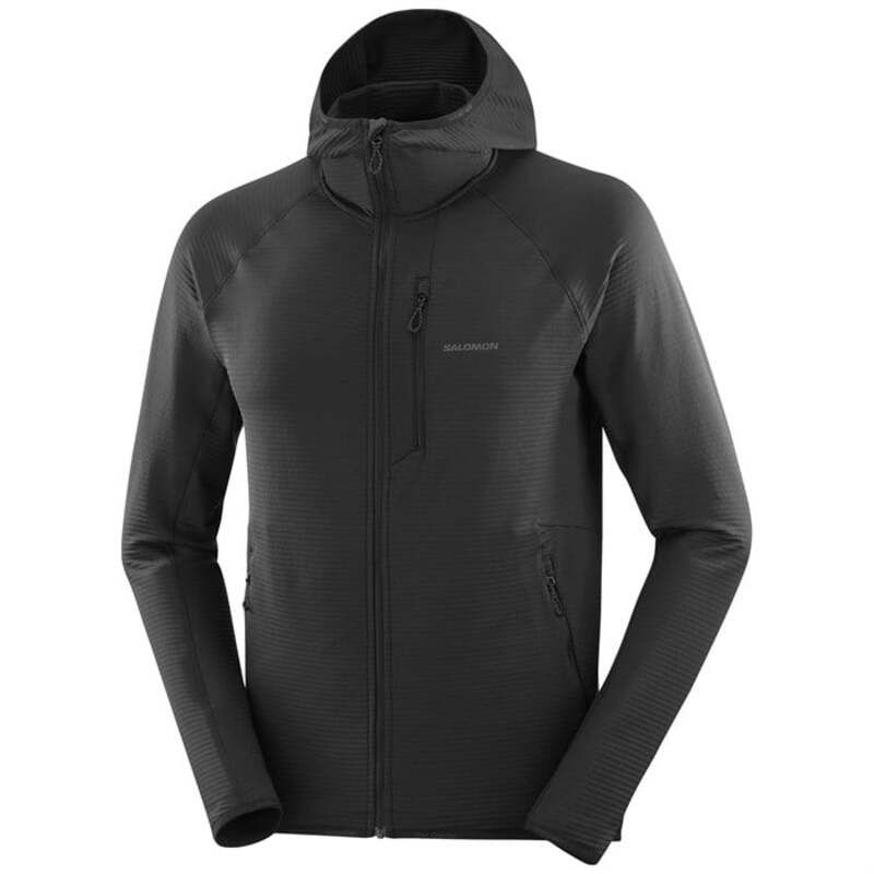 サロモン メンズ アウター ジャケット・ブルゾン フーデッドジャケット Salomon Essentialightwarm Hooded Jacket Mens Deep Black ブラック