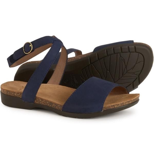 ダンスコ レディース シューズ サンダル アンクル Dansko Rafferty Ankle Strap Sandals Nubuck For Women Navy ネイビー