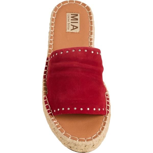 ミア レディース シューズ サンダル スエード MIA Dahya Sandals Suede For Women Red レッド