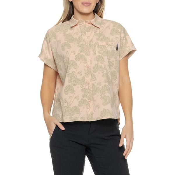 フライロー レディース トップス シャツ Flylow Around Town Shirt UPF 50 Short Sleeve PearlMist パール フライロー レディース トップス シャツ Flylow Around Town Shirt UPF 50 Short Sleeve PearlMist パール