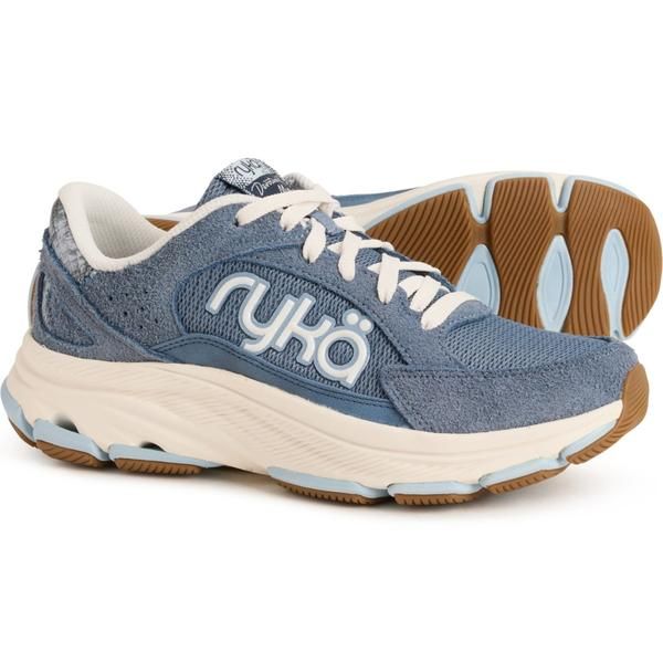 ライカ レディース シューズ スニーカー レザー ryka Devotion X Max CLS Walking Shoes Leather For Women Flinstone Blue ブルー