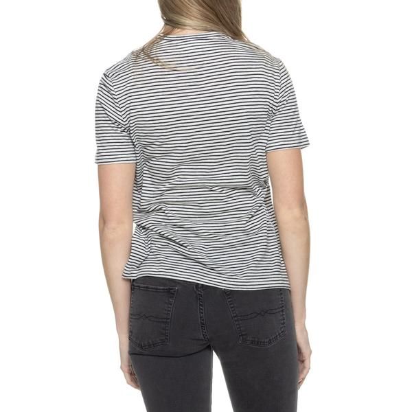 アイスブレーカー レディース トップス シャツ ウール Icebreaker Stripe TShirt Merino Wool Short Sleeve SnowMidnight NavyS ネイビー