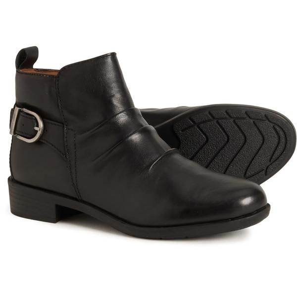 コブ ヒル レディース シューズ ブーツ・レインブーツ レザー Cobb Hill Nessa Booties Leather For Women Black ブラック