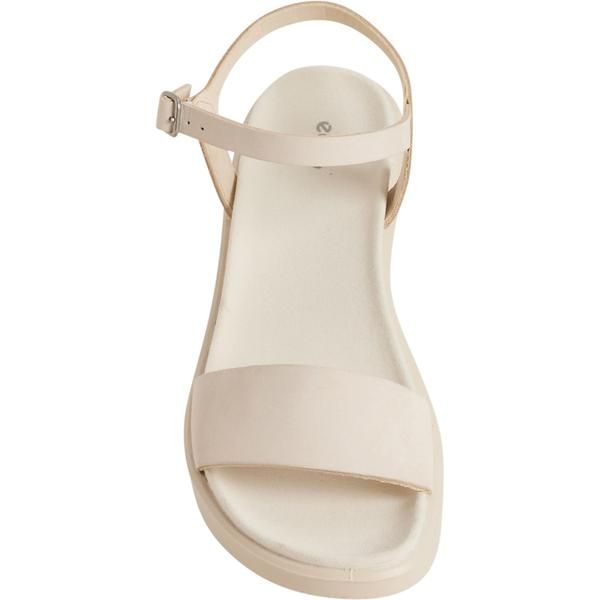 エコー レディース シューズ サンダル レザー ECCO Flowt Wedge Sandals Leather For Women Limestone