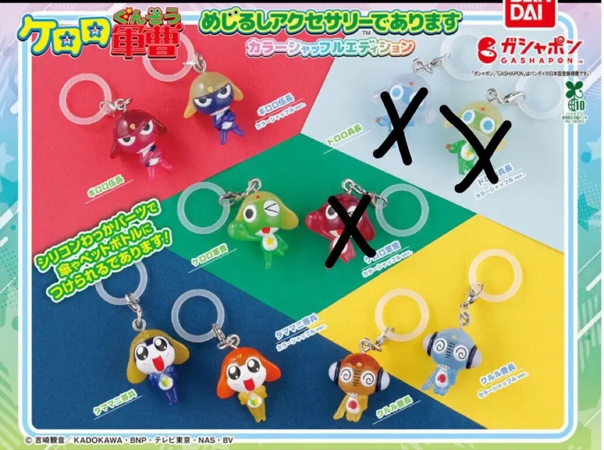 ケロロ めじるし 7種 未開封 カプセル 帯付き まとめ ケロロ めじるし 7種 未開封 カプセル 帯付き まとめ