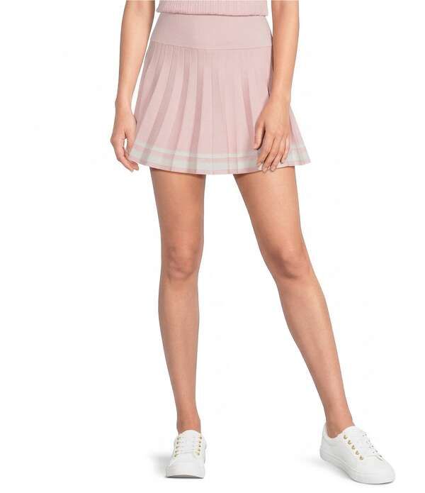 リリーピュリッツァー レディース ボトムスカート プリーツ セーター ニット Lilly Pulitzer Suzette Sweater Knit Pleated Stripe Trim Coordinating Skirt Pink Muse ピンク
