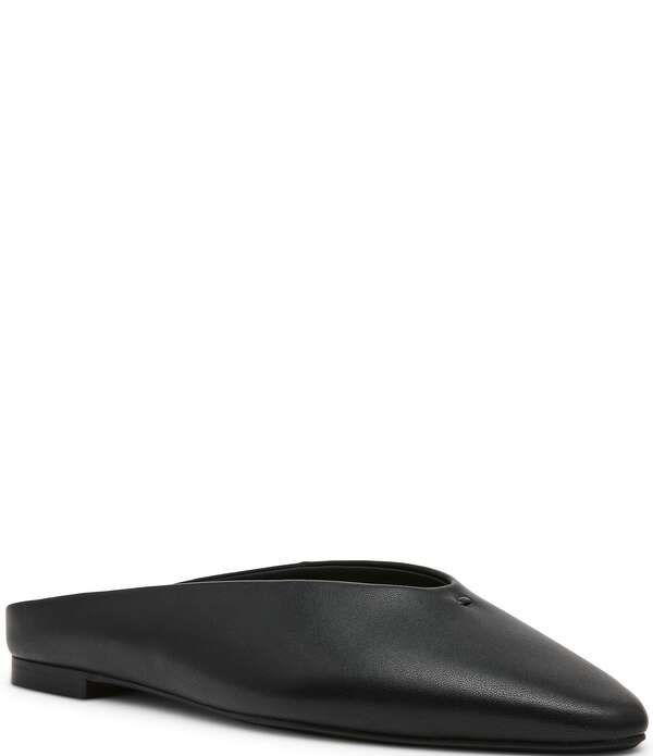 スティーブ マデン レディース シューズ パンプス レザー Steve Madden Sherman Leather Flat Mules Black ブラック